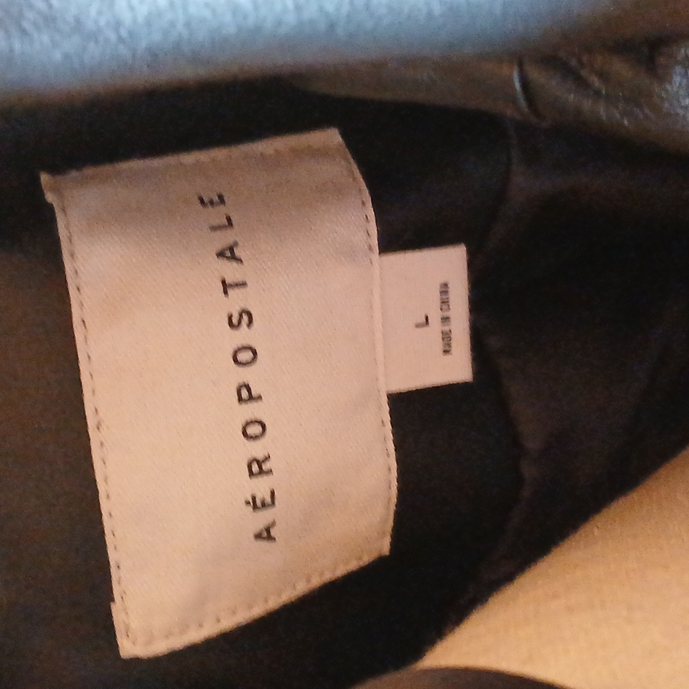 Aeropostale Faux Leather Jacket size Large - Picture 6 of 7